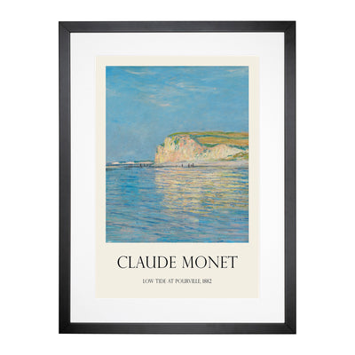 Low Tide At Pourville Print By Claude Monet Framed Print Main Image