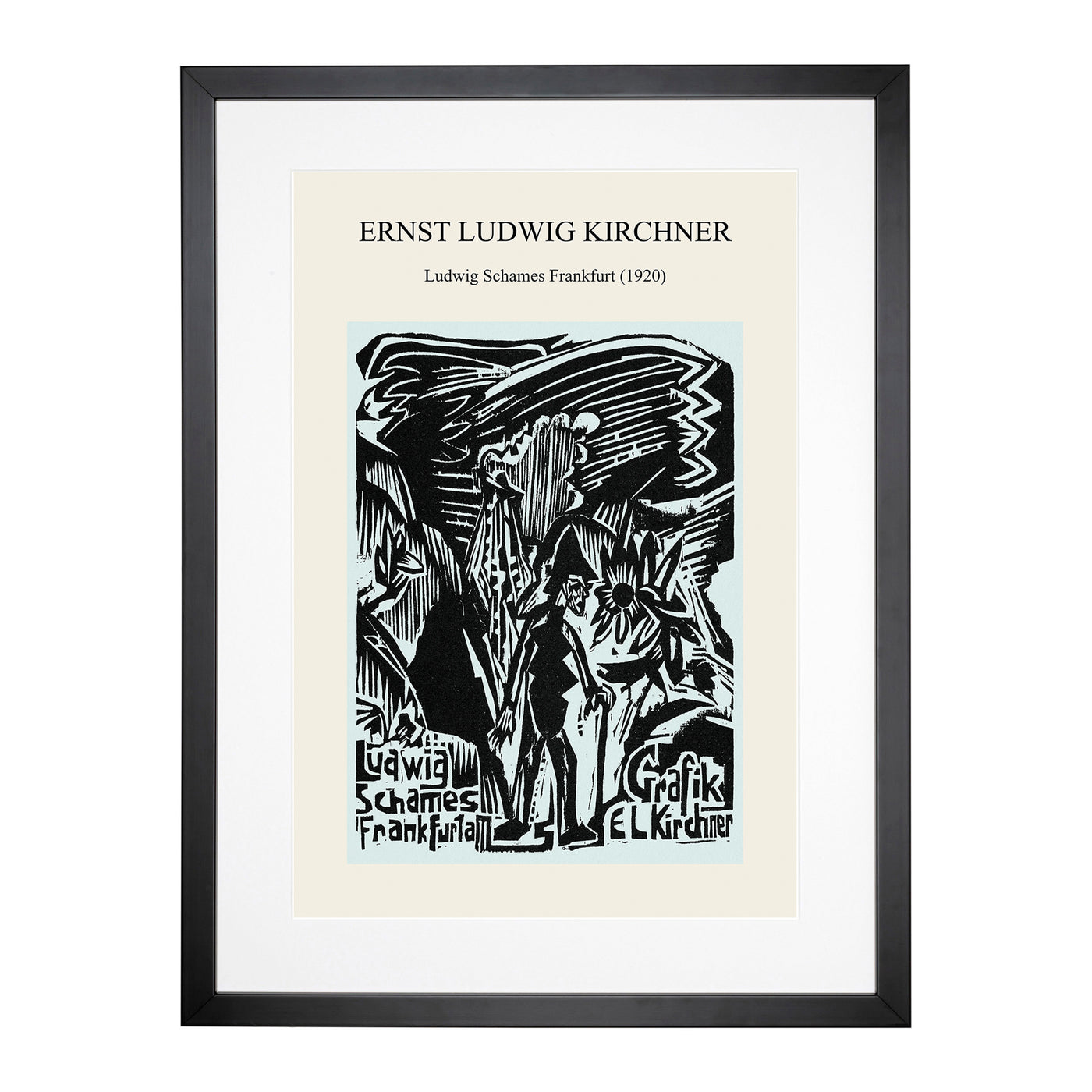 Ludwig Schames Frankfurt Print By Ernst Ludwig Kirchner Framed Print Main Image