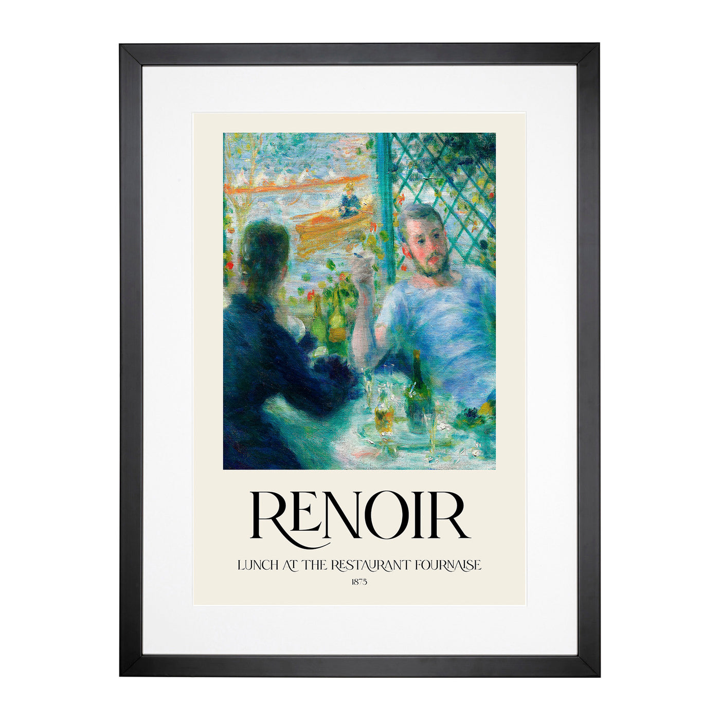 Lunch At The Restaurant Fournaise Print By Pierre-Auguste Renoir Framed Print Main Image