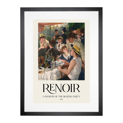 Luncheon Of The Boating Party Print By Pierre-Auguste Renoir Framed Print Main Image