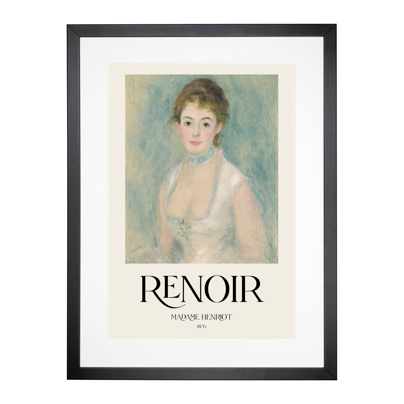 Madame Henriot Print By Pierre-Auguste Renoir Framed Print Main Image