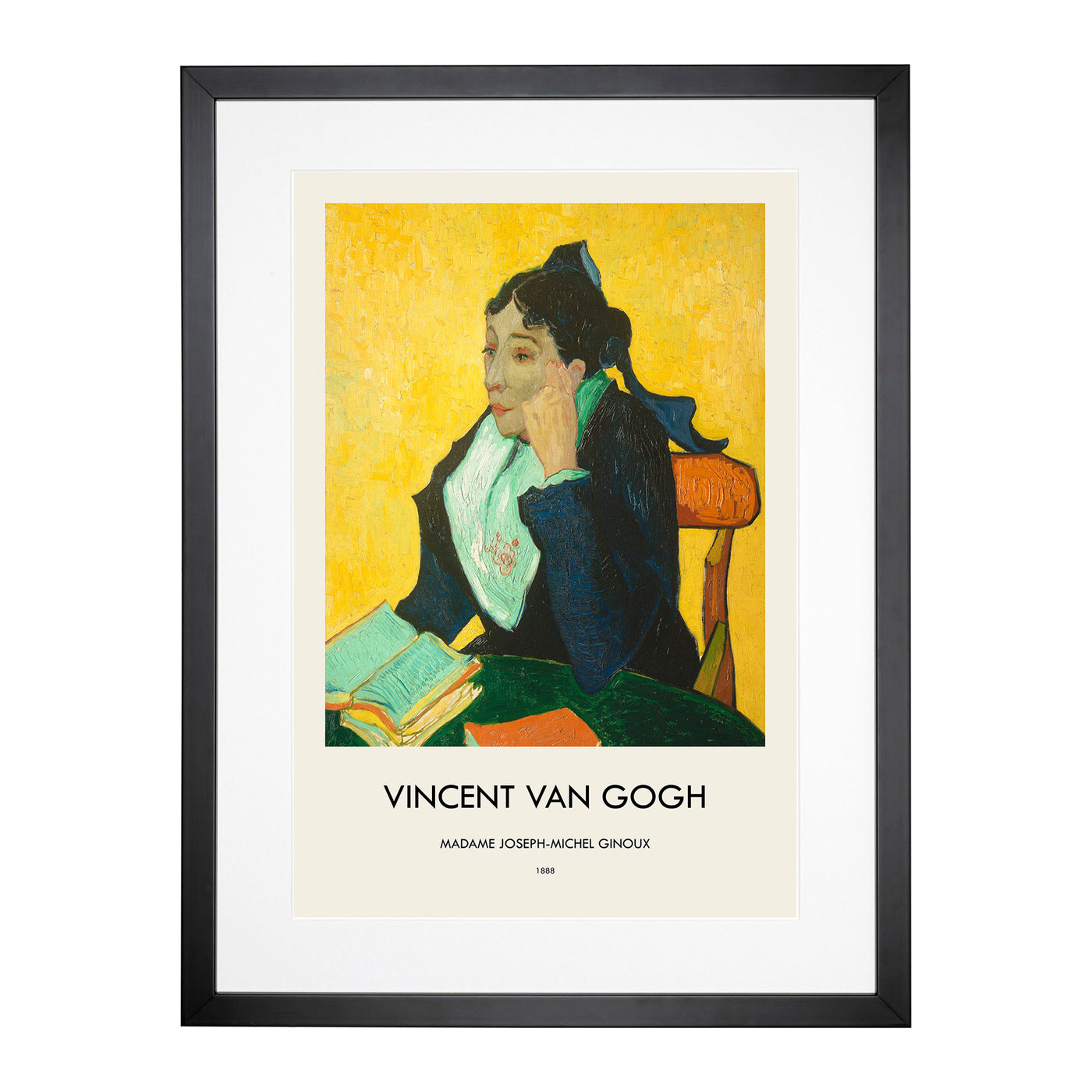 Madame Joseph-Michel Ginoux Print By Vincent Van Gogh Framed Print Main Image