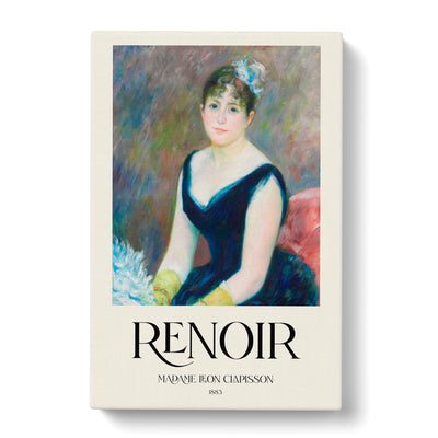 Madame Leon Clapisson Print By Pierre-Auguste Renoir Canvas Print Main Image
