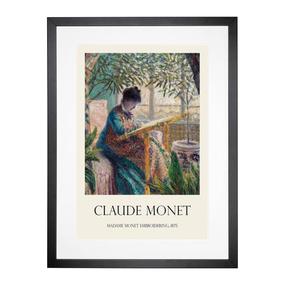 Madame Monet Print By Claude Monet Framed Print Main Image