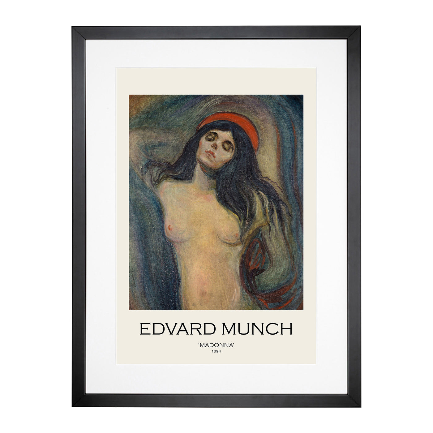 Madonna Vol.2 Print By Edvard Munch Framed Print Main Image