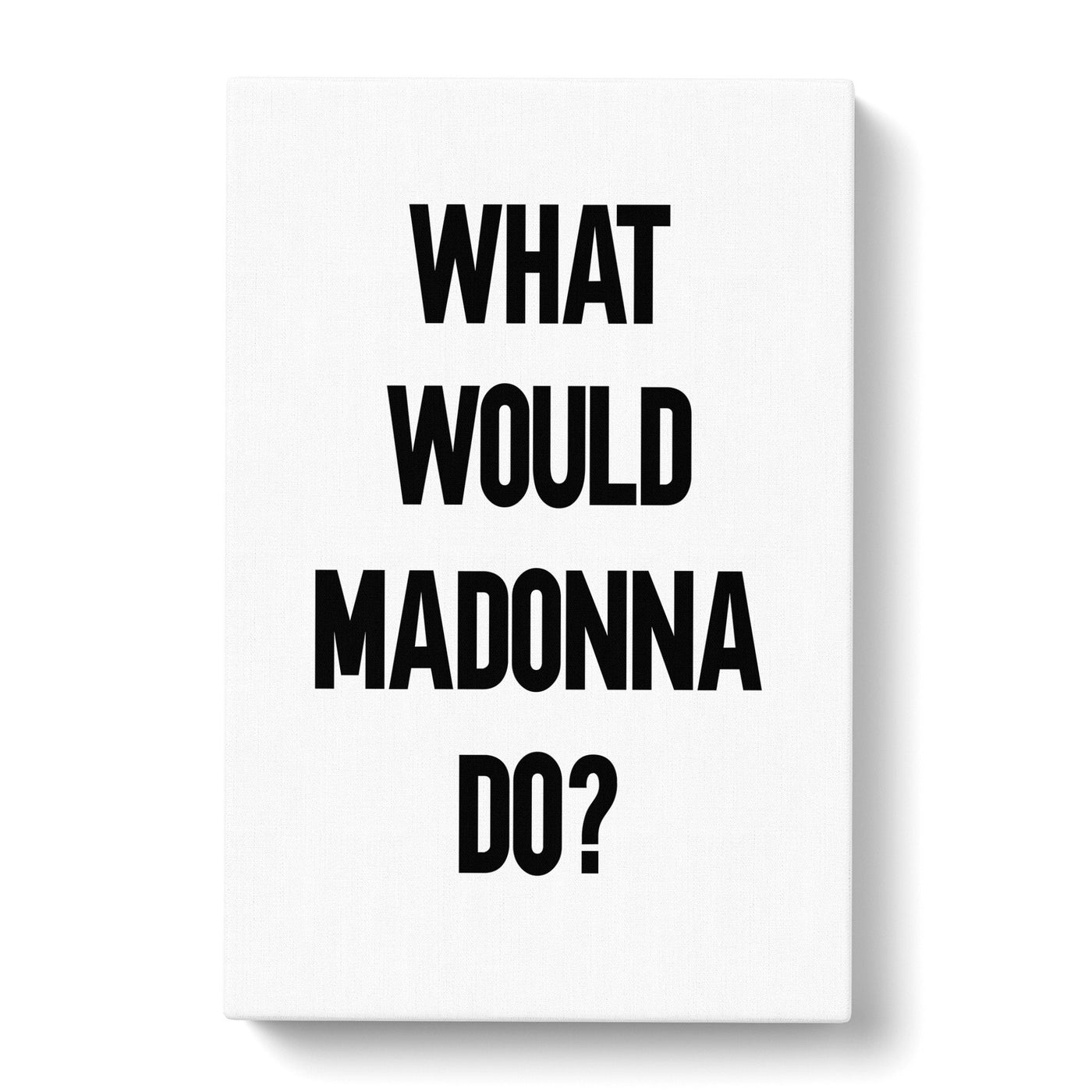 Madonna Typography Canvas Print Main Image