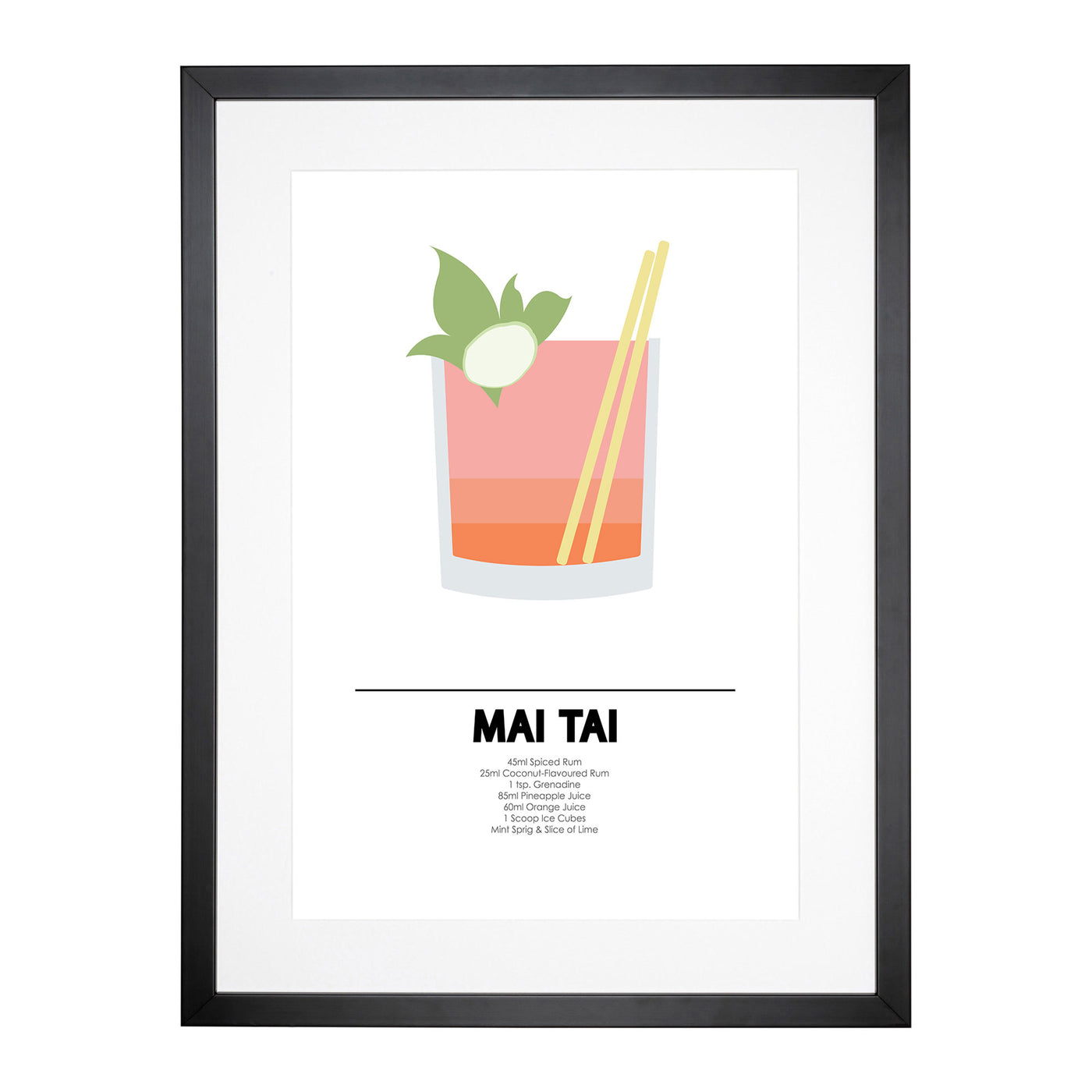 Mai Tai Cocktail Framed Print Main Image