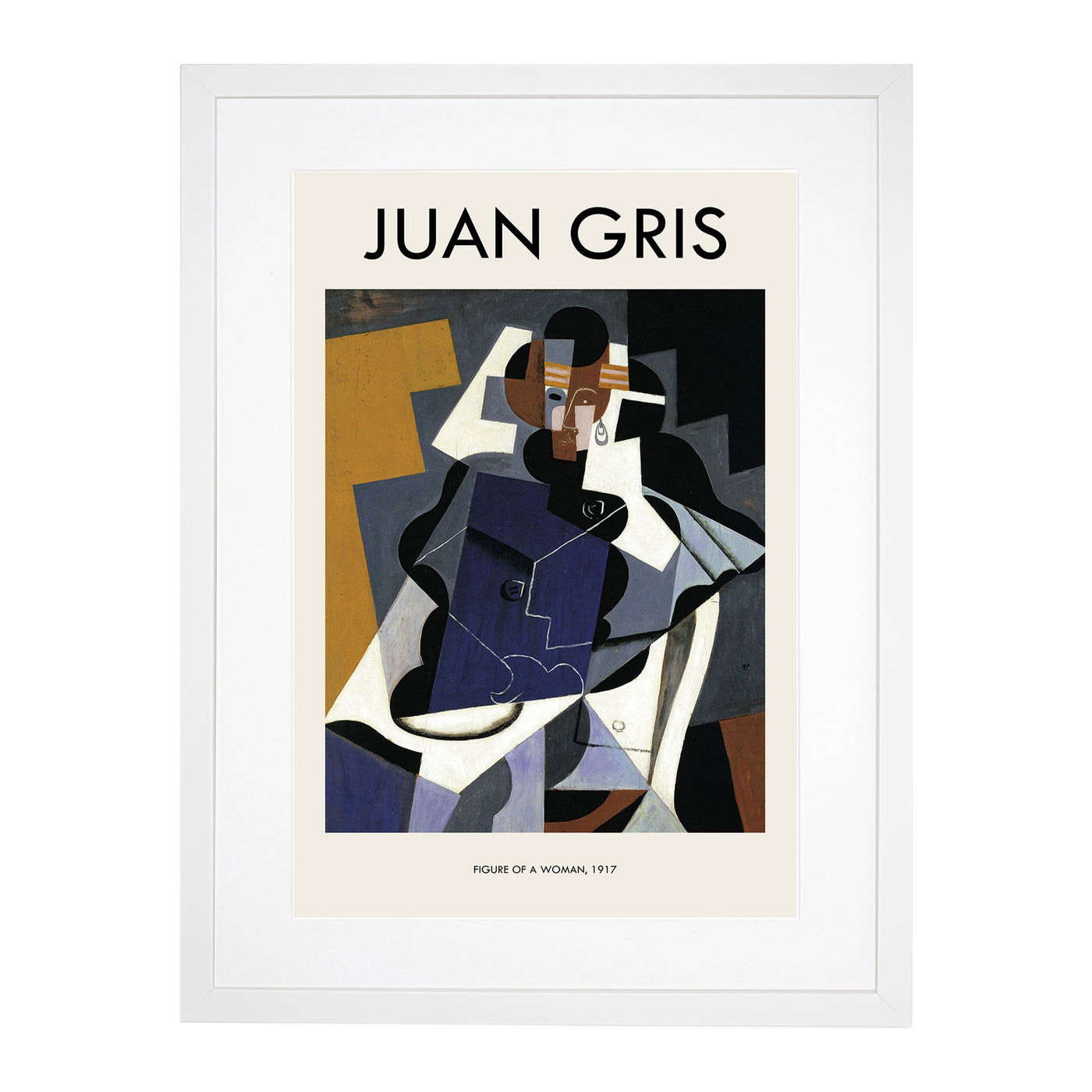 Man And Woman Print By Juan Gris