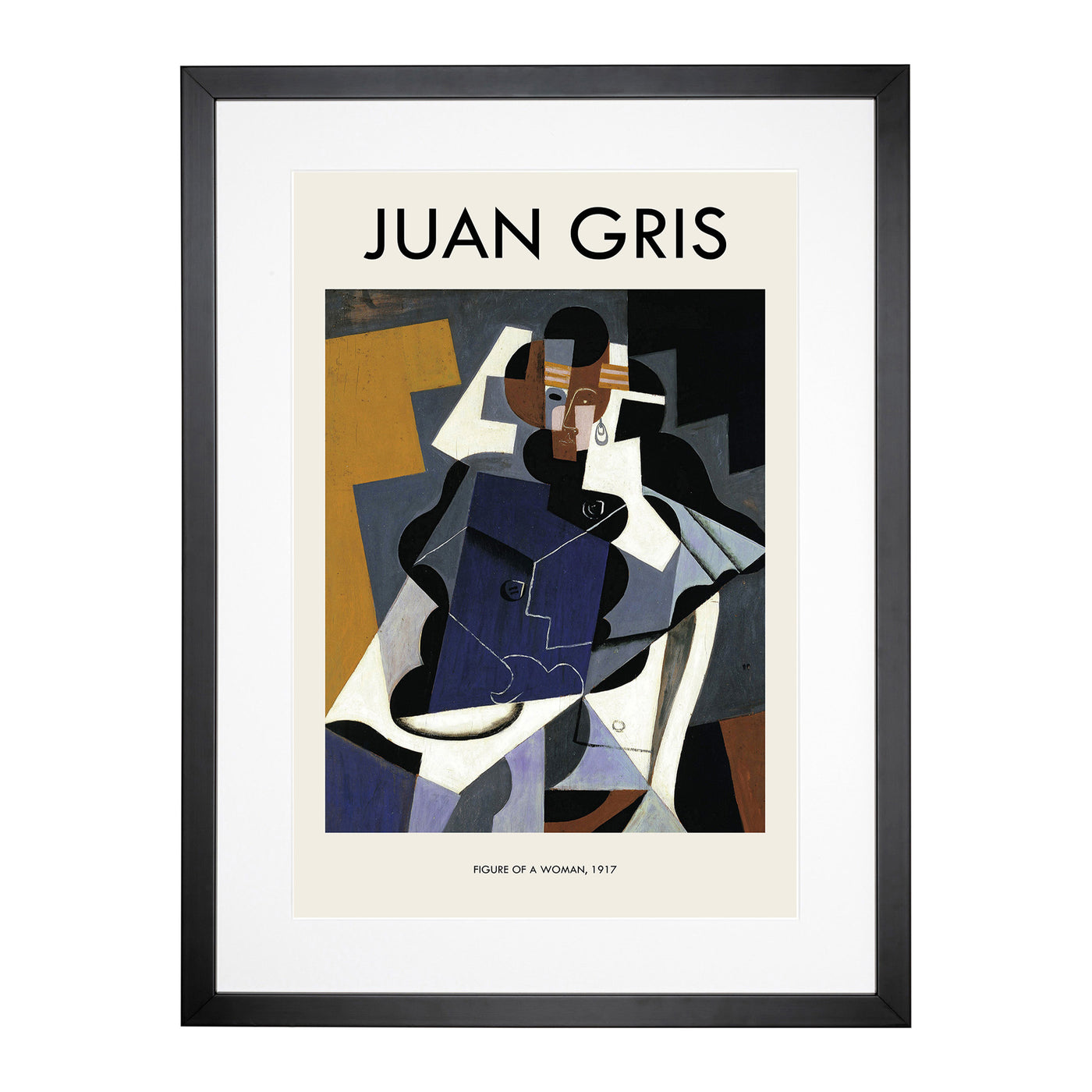 Man And Woman Print By Juan Gris Framed Print Main Image