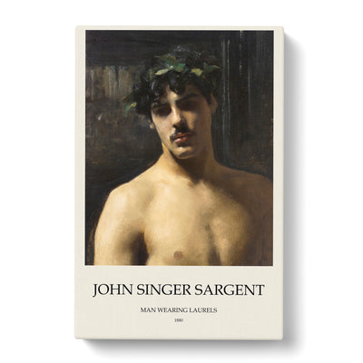 Man Wearing Laurels Print By John Singer Sargent Canvas Print Main Image