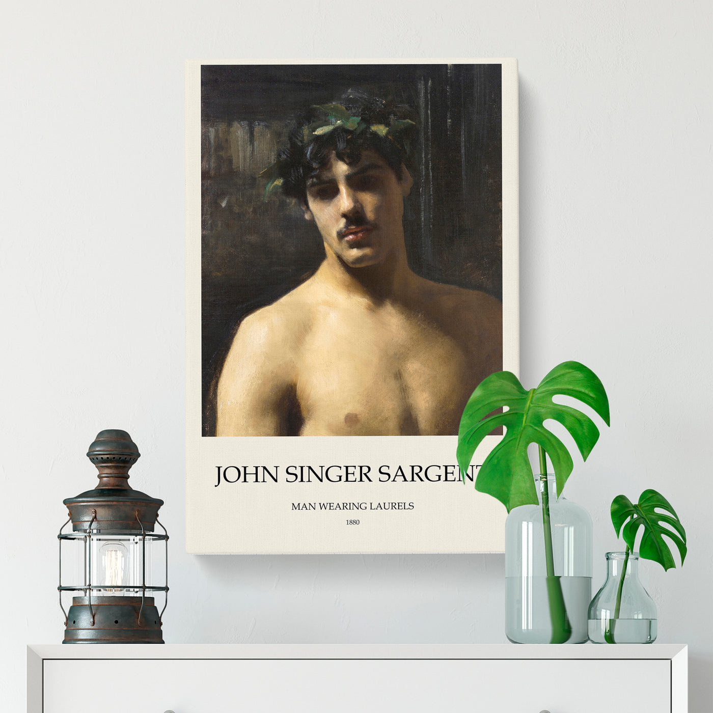Man Wearing Laurels Print By John Singer Sargent