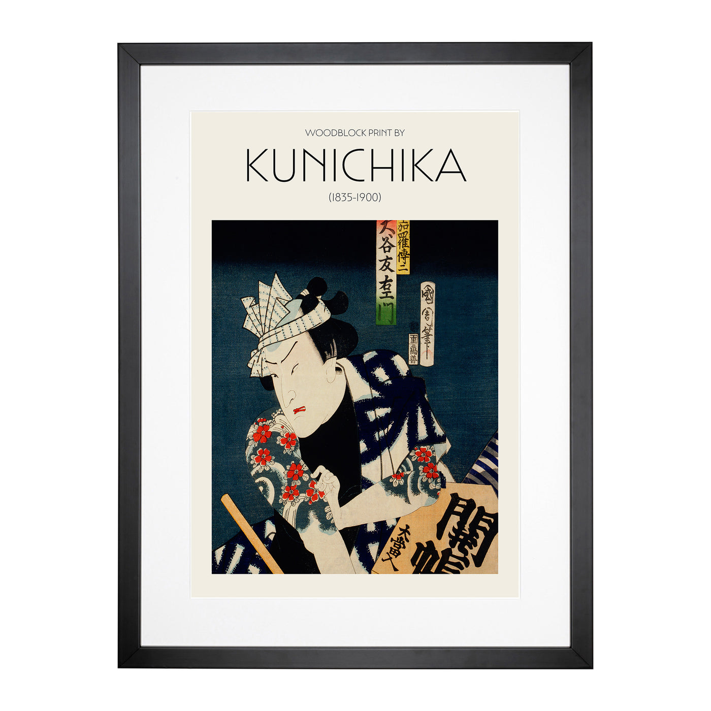 Man With Tattoos Print By Toyohara Kunichika Framed Print Main Image