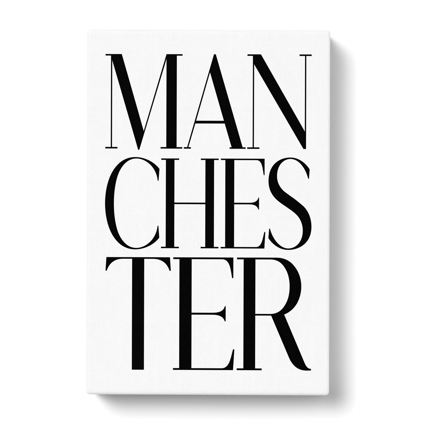 Manchester Typography Canvas Print Main Image