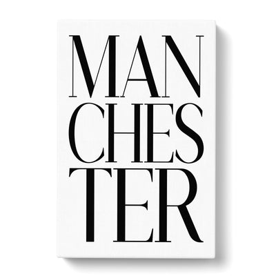 Manchester Typography Canvas Print Main Image