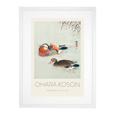 Mandarin Ducks Print By Ohara Koson
