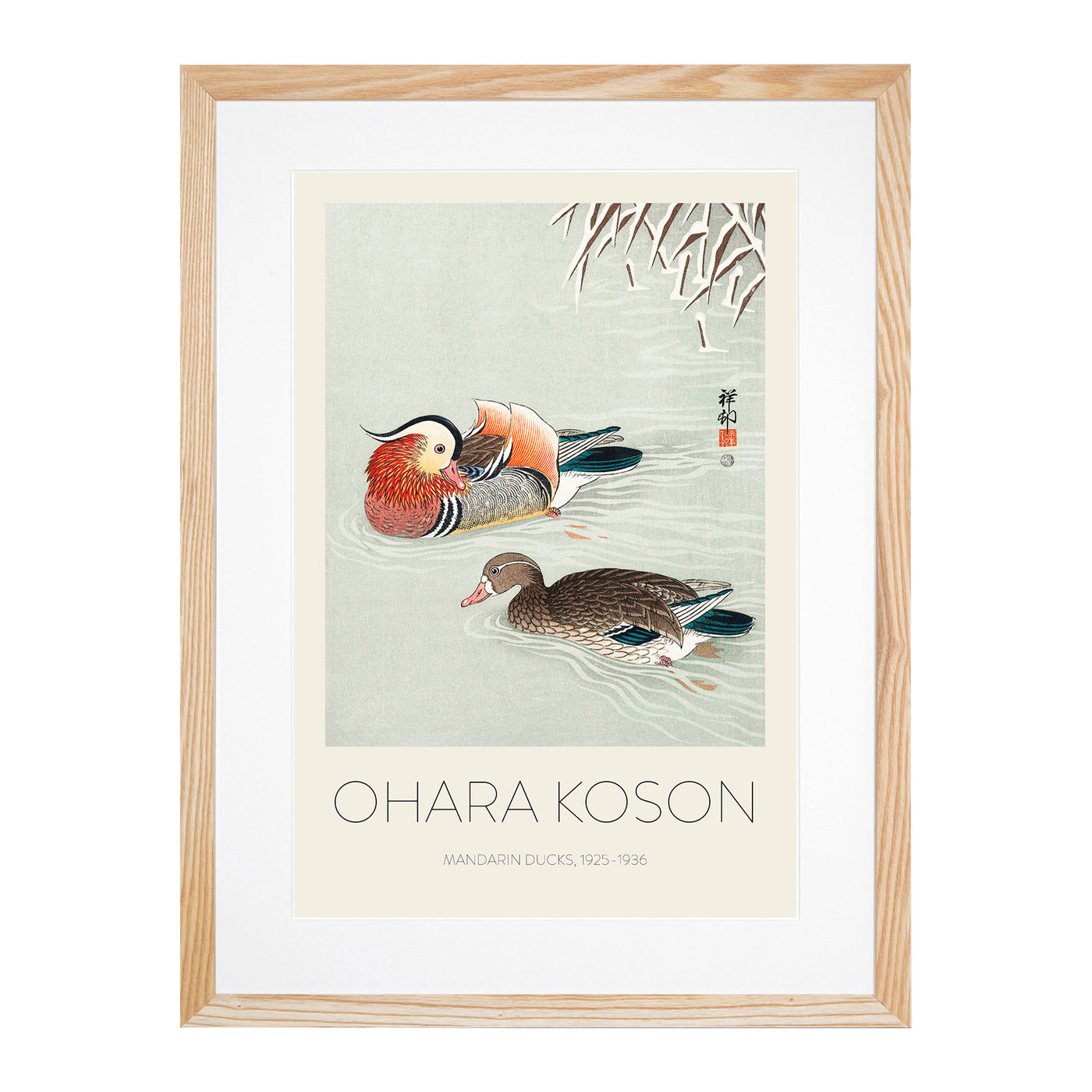 Mandarin Ducks Print By Ohara Koson