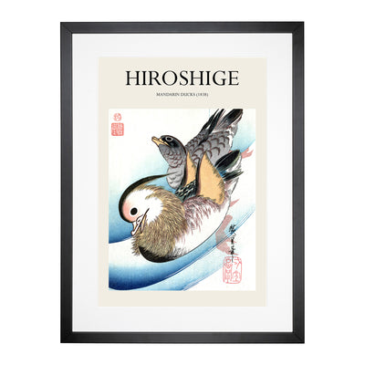 Mandarin Ducks Print By Utagawa Hiroshige Framed Print Main Image