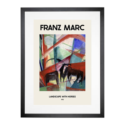 Many Horses Print By Franz Marc Framed Print Main Image
