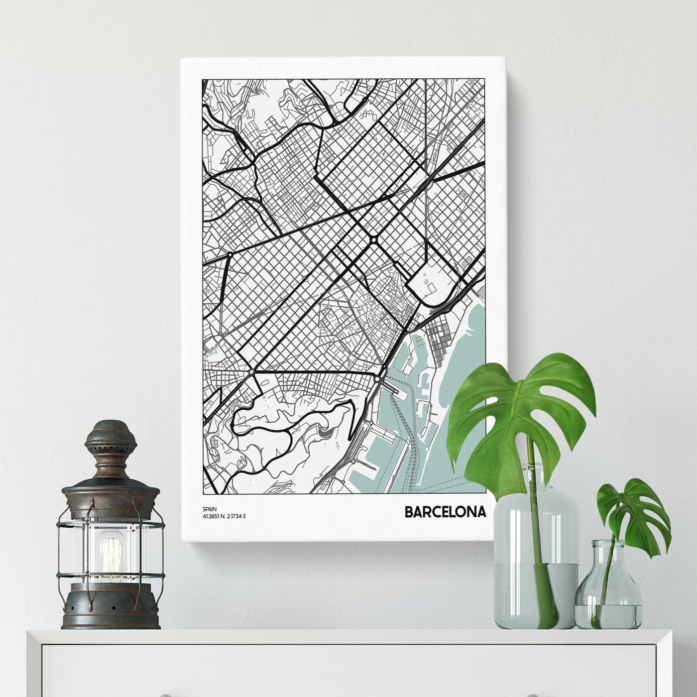 Map Barcelona Spain