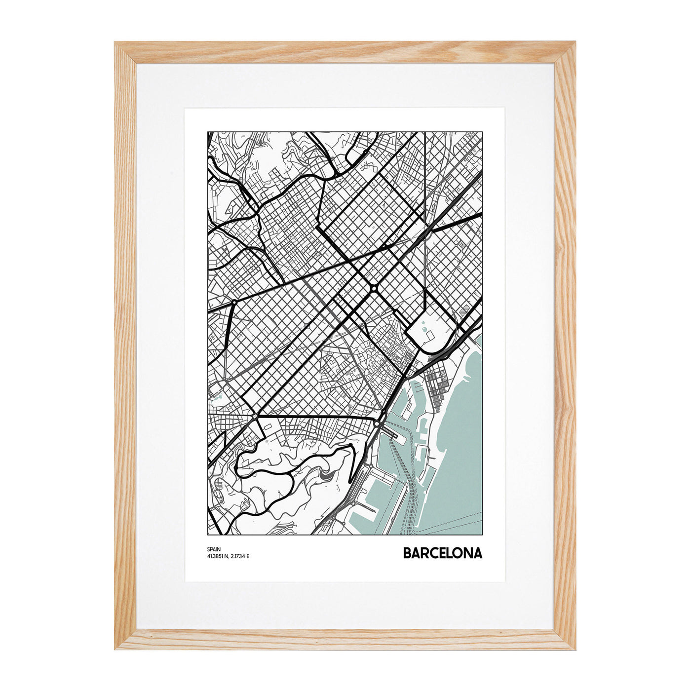 Map Barcelona SPAIN