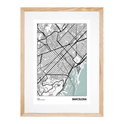 Map Barcelona SPAIN