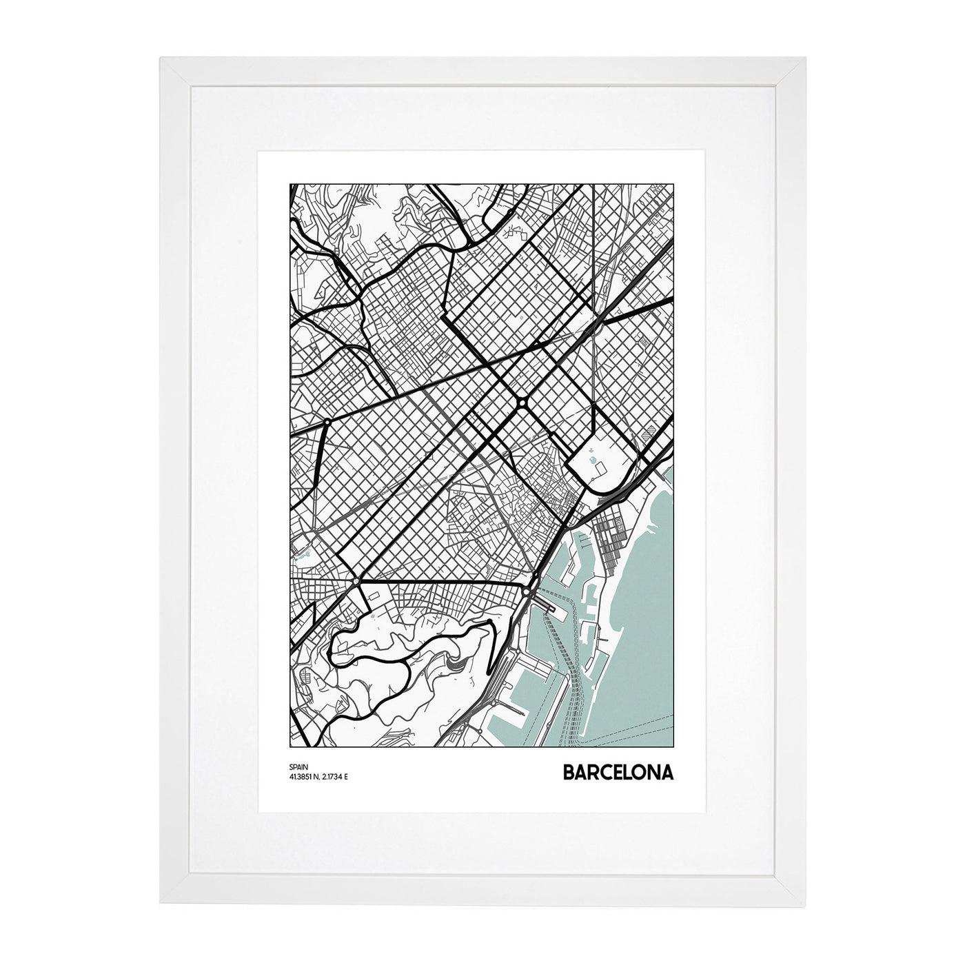 Map Barcelona SPAIN