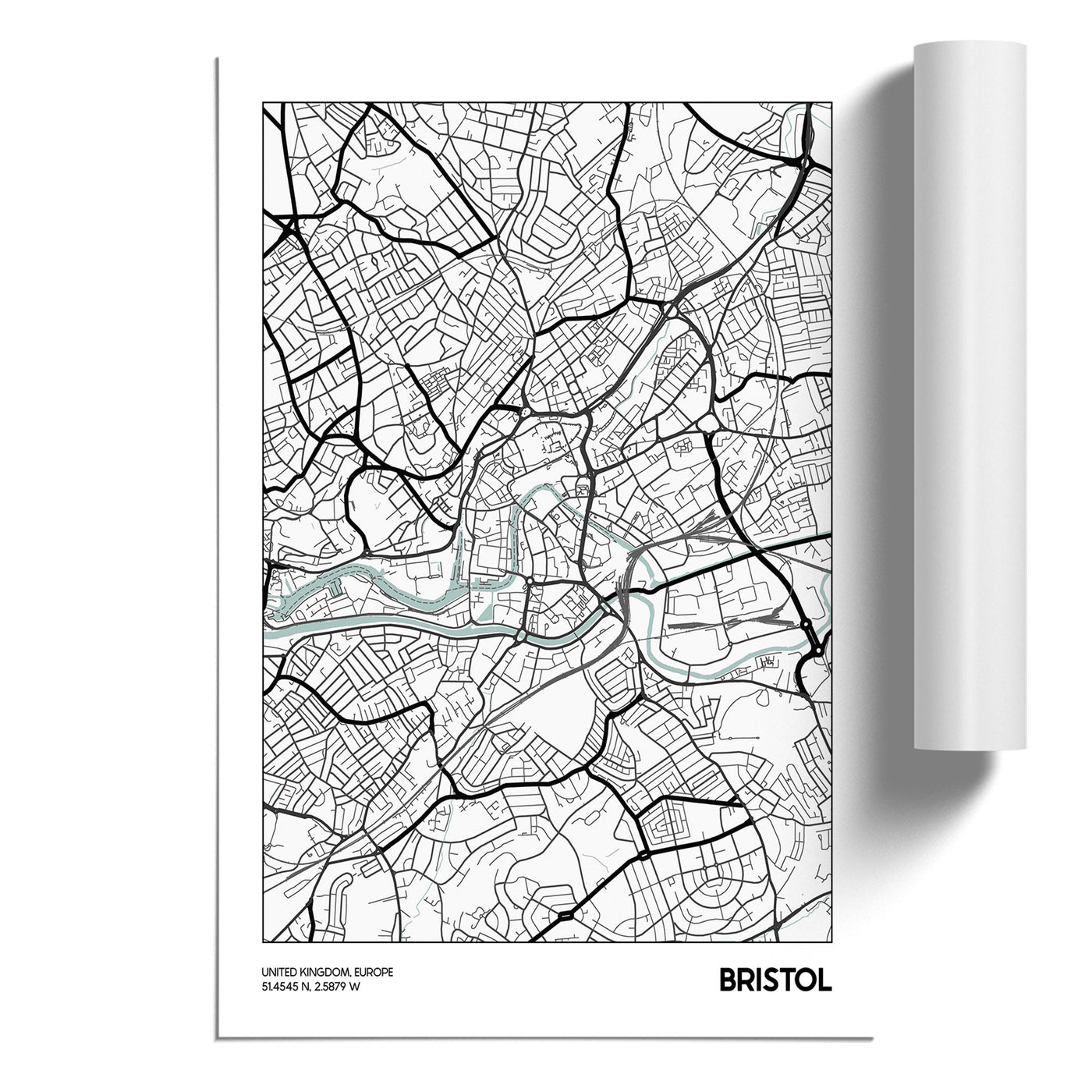 Map Bristol UK