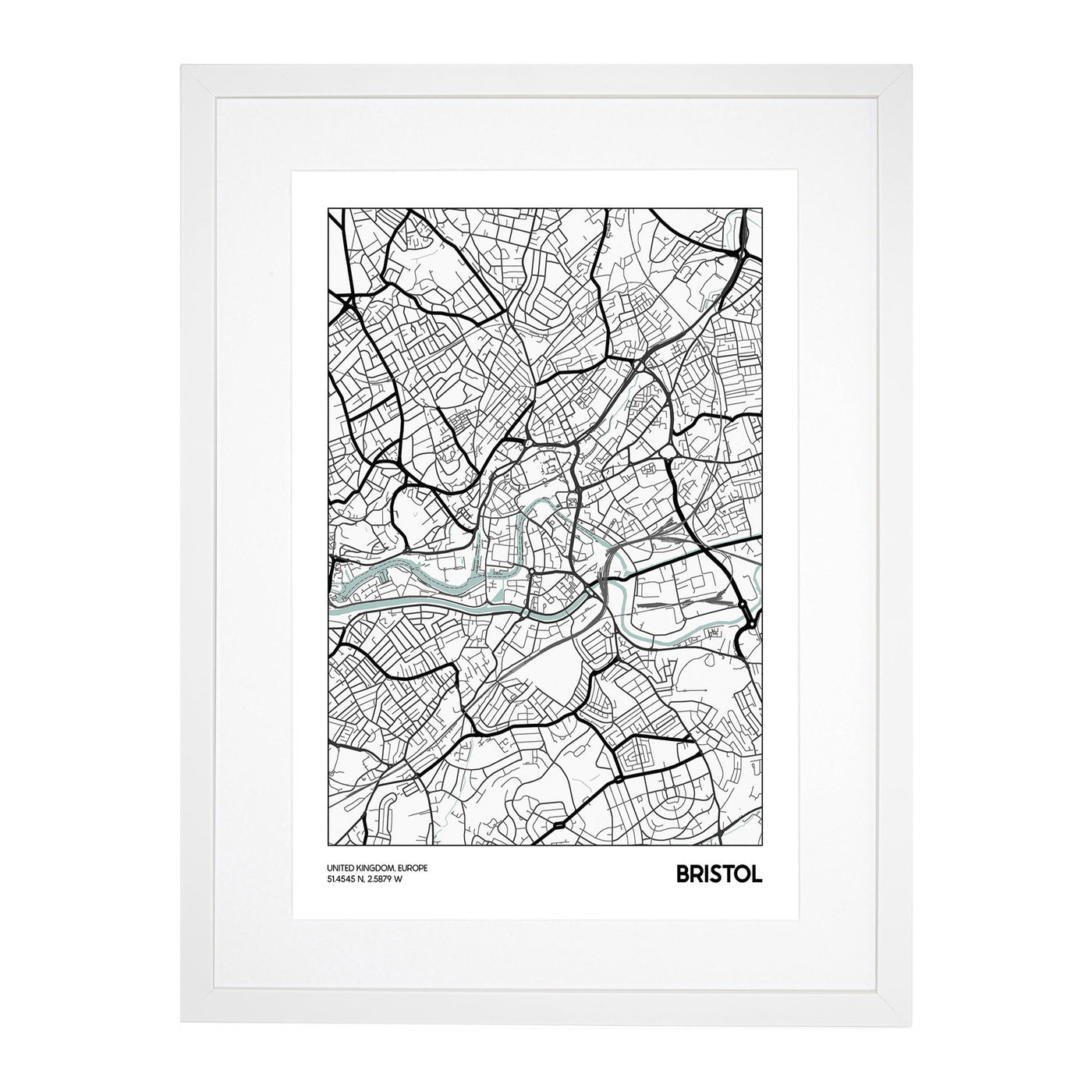 Map Bristol UK