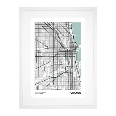 Map Chicago USA