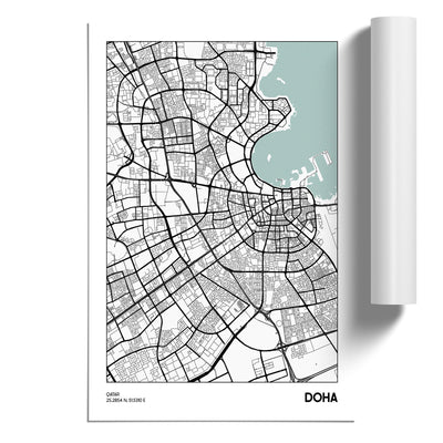 Map Doha QATAR