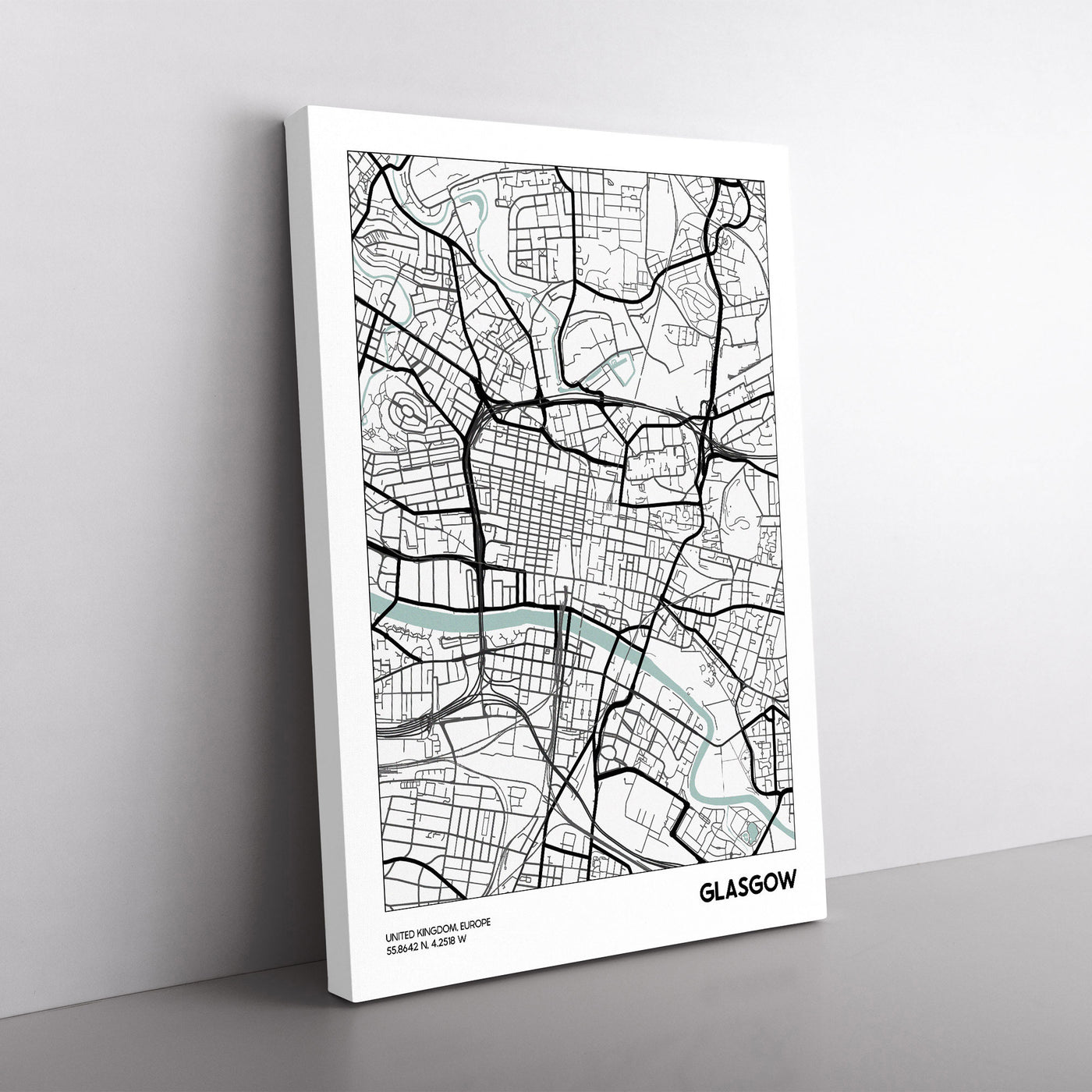 Map Glasgow Uk