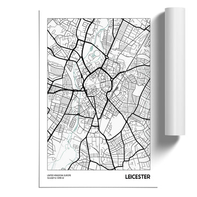 Map Leicester UK