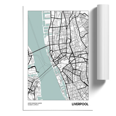 Map Liverpool UK