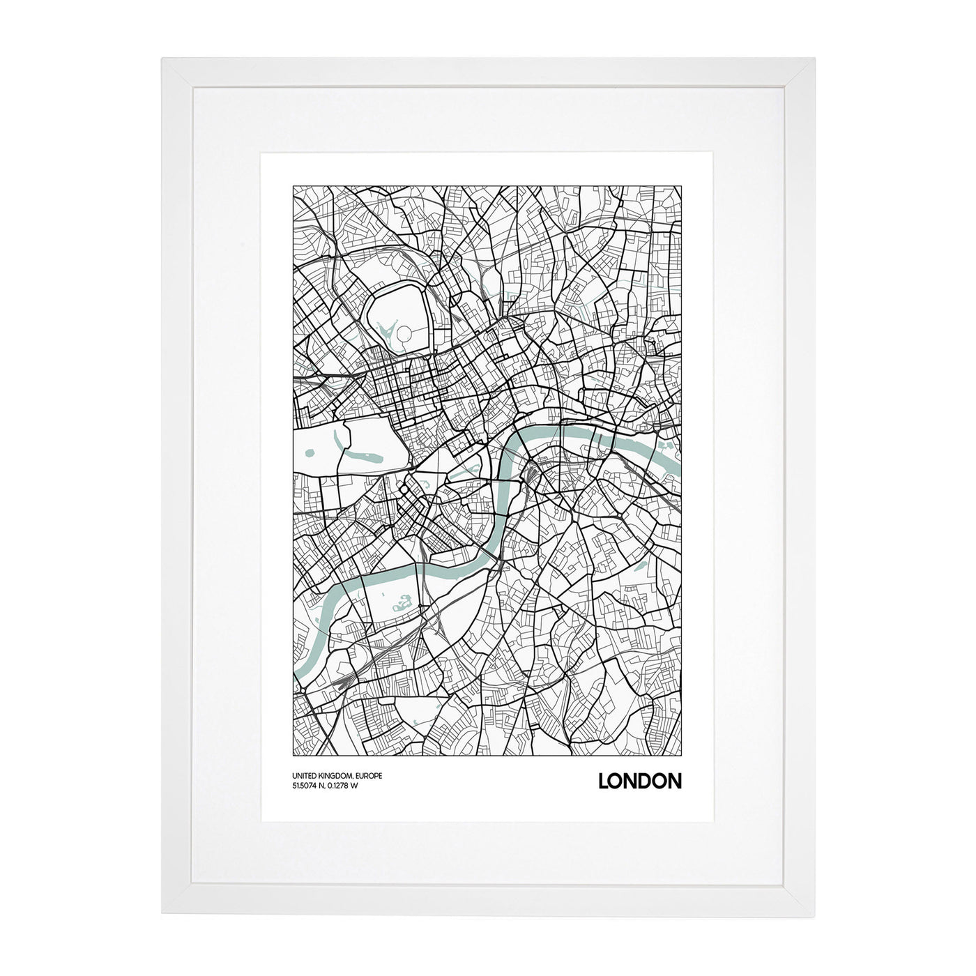Map London UK