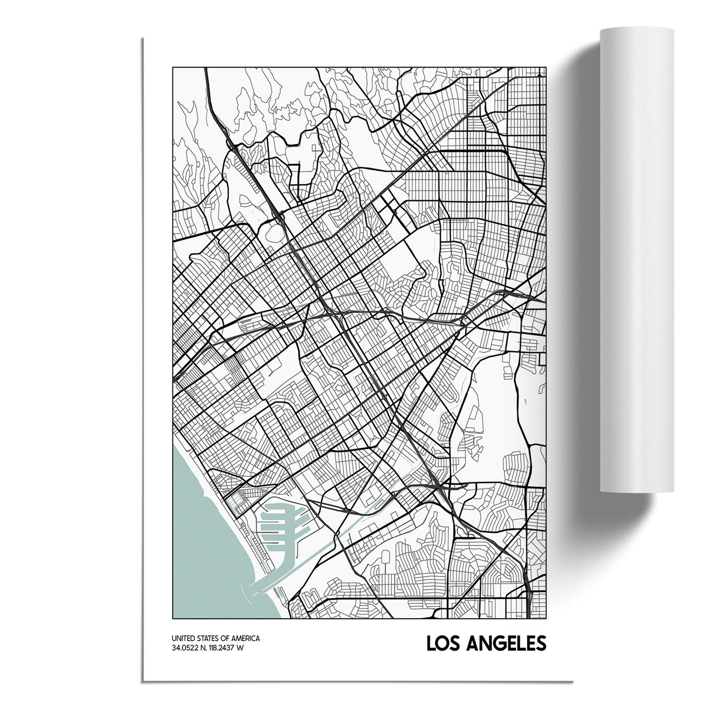 Map Los Angeles USA