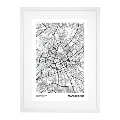 Map Manchester UK