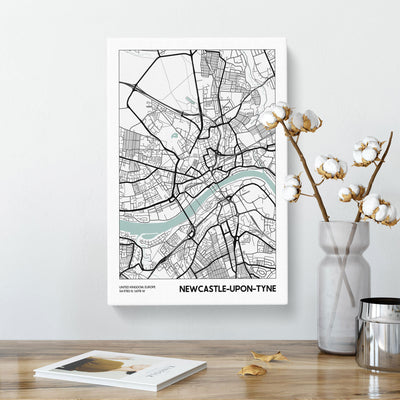 Map Newcastle Upon Tyne Uk