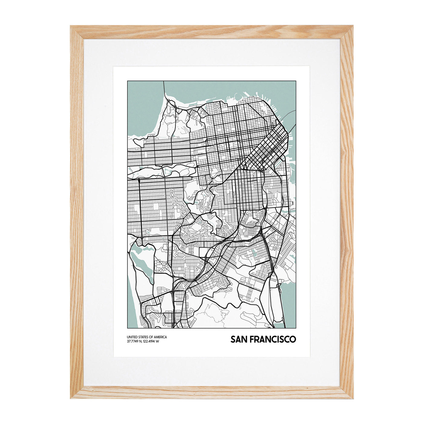 Map San Francisco USA