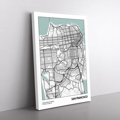 Map San Francisco Usa
