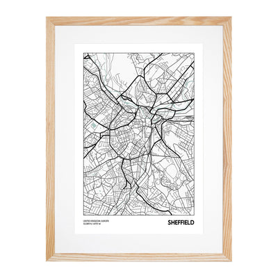 Map Sheffield UK