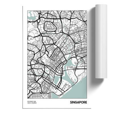 Map Singapore ASIA