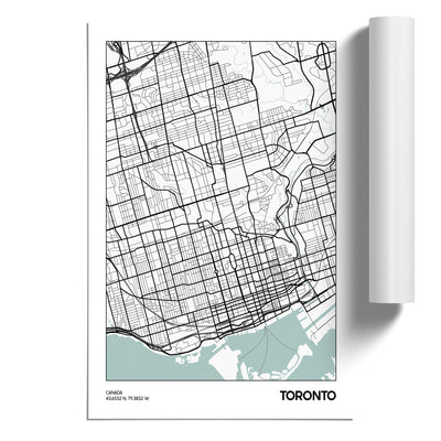 Map Toronto CANADA
