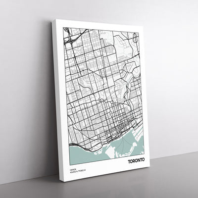 Map Toronto Canada