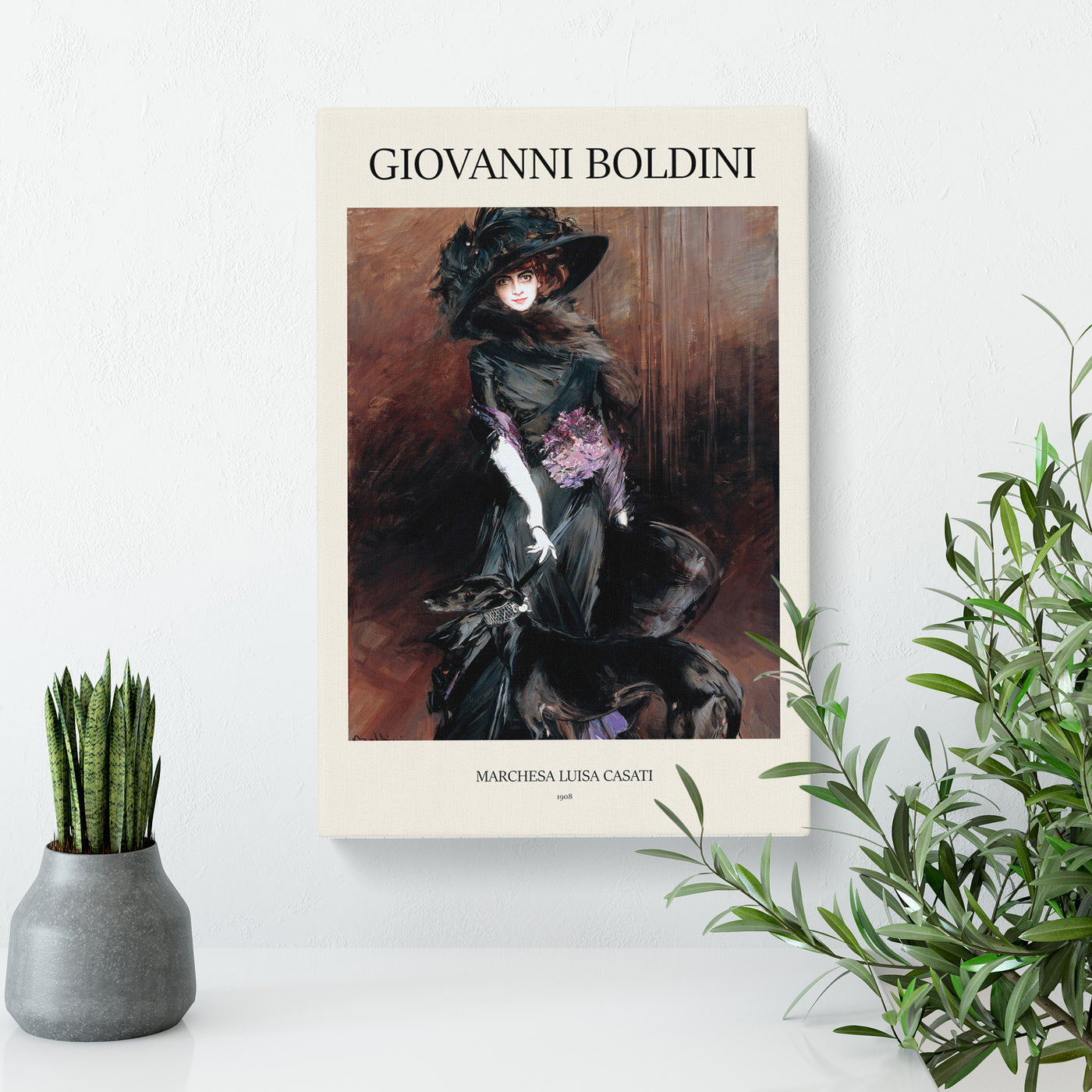 Marchesa Casati With A Greyhound Print By Giovanni Boldini