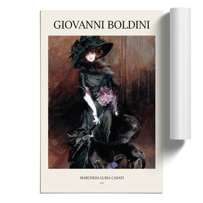 Marchesa Casati With A Greyhound Print By Giovanni Boldini