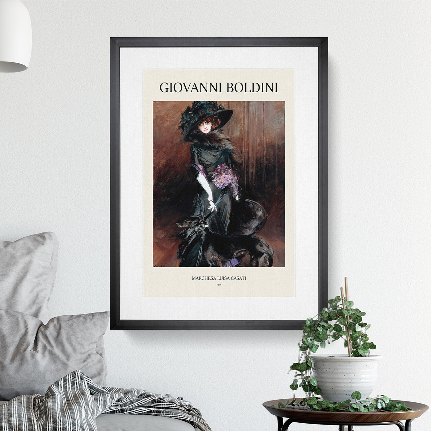 Marchesa Casati With A Greyhound Print By Giovanni Boldini