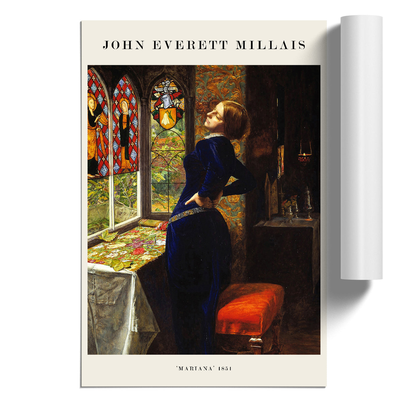 Mariana Print By John Everett Millais