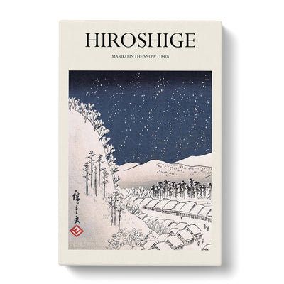 Mariko In The Snow Print By Utagawa Hiroshige Canvas Print Main Image