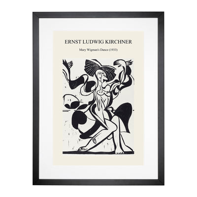 Mary Wigmans Dance Print By Ernst Ludwig Kirchner Framed Print Main Image