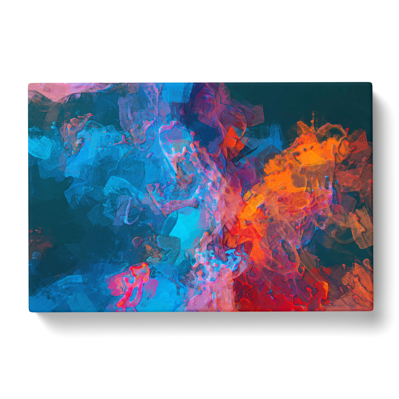 Midnight Smoke In Abstract Canvas Print Main Image